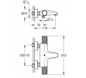 Термостат для ванны Grohe QuickFix Precision Feel 34788000