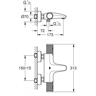 Термостат для ванны Grohe QuickFix Precision Feel 34788000