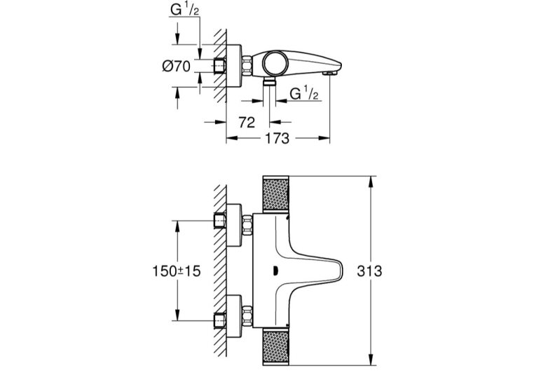 Термостат для ванны Grohe QuickFix Precision Feel 34788000