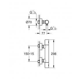 Термостат для душа Grohe QuickFix Precision Get 34773000
