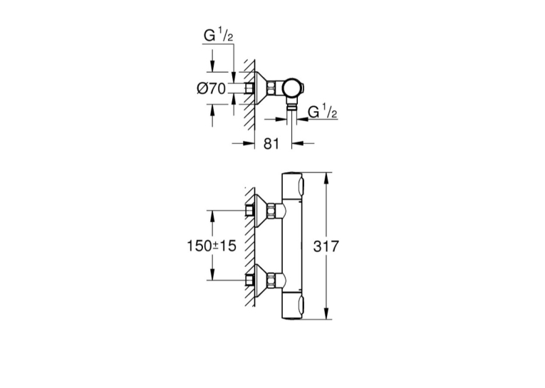 Термостат для душа Grohe QuickFix Precision Flow 34840000