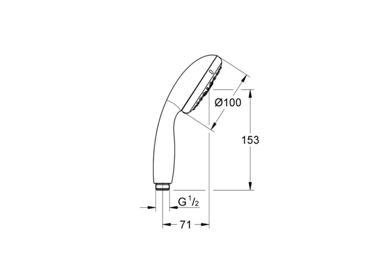 Ручний душ, 3 режими струменю Grohe QuickFix Vitalio Start 26031000