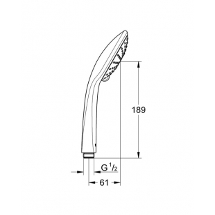 Ручний душ, 2 режими струменю Grohe QuickFix Vitalio Joy 27317000