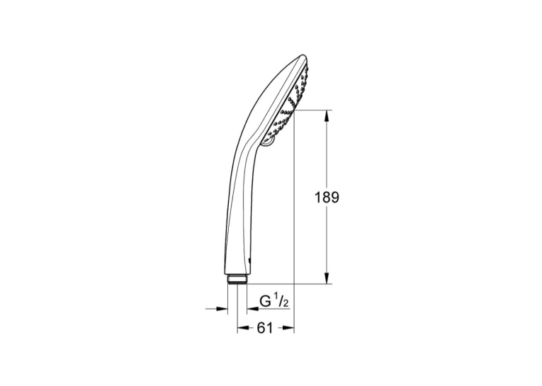 Ручний душ, 2 режими струменю Grohe QuickFix Vitalio Joy 27317000