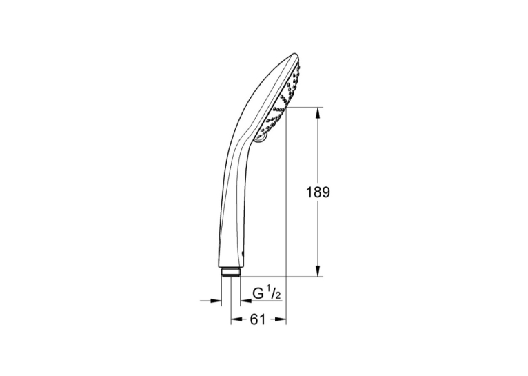 Ручний душ, 2 режими струменю Grohe QuickFix Vitalio Joy 27317000
