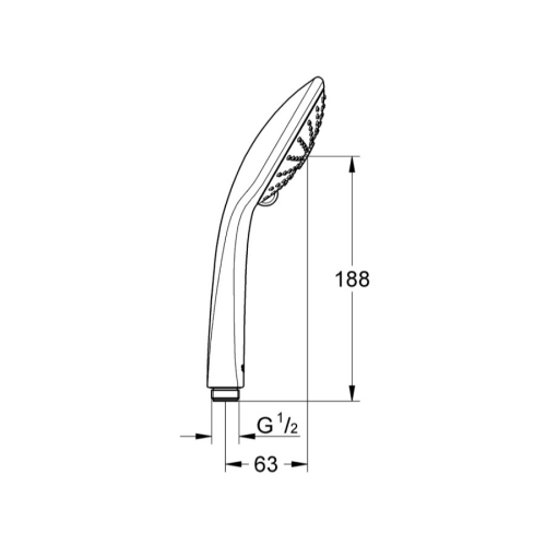 Ручной душ, 3 режима струи Grohe QuickFix Vitalio Joy 27319000