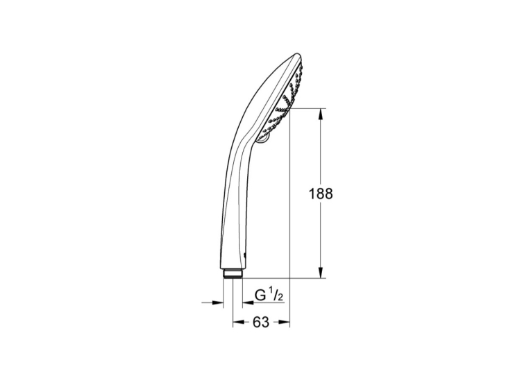Ручний душ, 3 режими струменю Grohe QuickFix Vitalio Joy 27319000