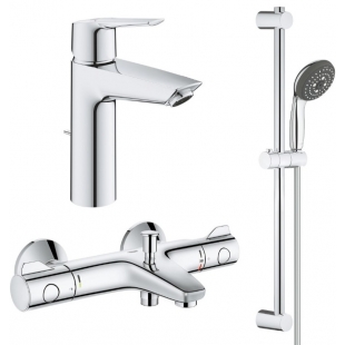 Комплект смесителей для ванной комнаты с термостатом Grohe QuickFix Grohtherm&Start UA202304TS