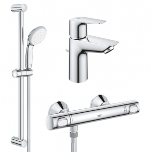 Комплект смесителей для душа с термостатом Grohe QuickFix Precision Flow&Start Edge UA202503TS