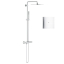 Душова система з термостатом для душа Grohe QuickFix Vitalio Joy Shower System 26365000