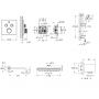 Душова система прихованого монтажу з термостатом Grohe QuickFix Grohtherm SmartControl&Vitalio Start 250 Cube UA202801C2