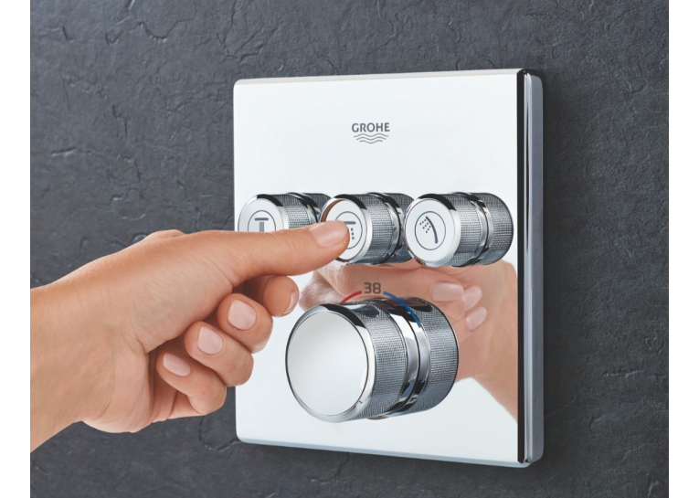Душевая система скрытого монтажа с термостатом Grohe QuickFix Grohtherm SmartControl&Vitalio Start 250 Cube RU202801C3