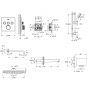 Душова система прихованого монтажу з термостатом Grohe QuickFix Grohtherm SmartControl&Vitalio Start 250 Cube UA202801C3