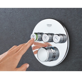 Душевая система скрытого монтажа с термостатом Grohe QuickFix Grohtherm SmartControl&Vitalio Start 250 Round RU202801R3