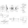 Душевая система скрытого монтажа с термостатом Grohe QuickFix Grohtherm SmartControl&Vitalio Start 250 Round RU202801R3