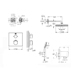 Душова система прихованого монтажу з термостатом Grohe QuickFix Grohtherm&Vitalio Comfort 250 UA26415SC7