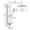 Душова система із перемикачем Grohe QuickFix Vitalio Start Shower System 26698000