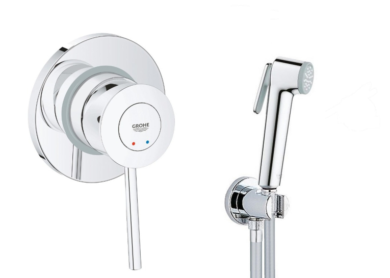 Гігієнічний душовий набір Grohe QuickFix Bau Classic UA202606QF