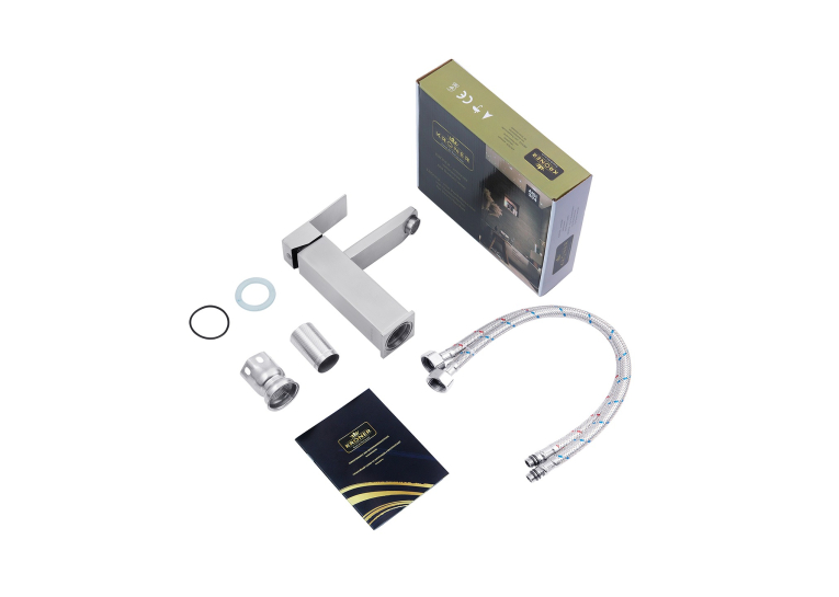 Змішувач для раковини Kroner KRP Edelstahl Kubus - ESG010, CV023009