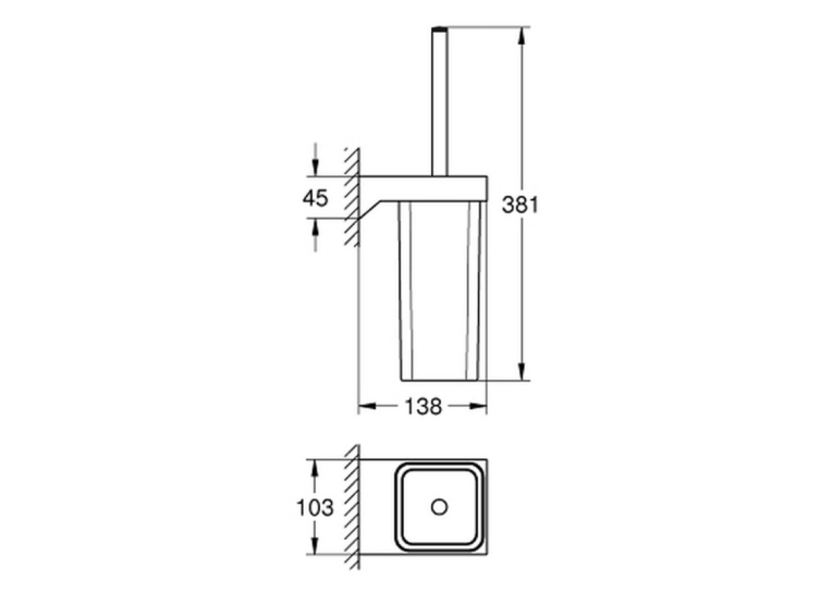 Єршик туалетний Grohe Selection Cube 40857000