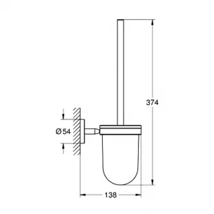 Ершик туалетный Grohe BauCosmopolitan 40463001