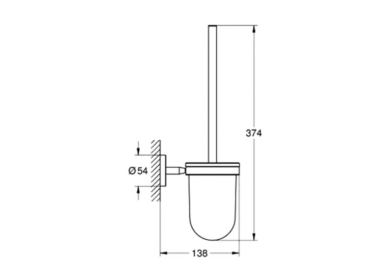 Єршик туалетний Grohe BauCosmopolitan 40463001