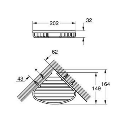 Полочка Grohe BauCosmopolitan 40664001