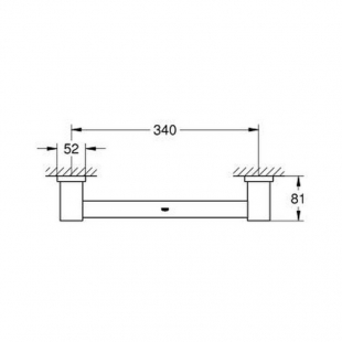 Поручень для ванной Grohe Essentials Cube 40514001