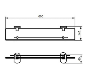 Полочка Qtap Liberty CRM 1153