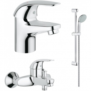 Набор смесителей для ванны GROHE Euroeco 3в1 124428