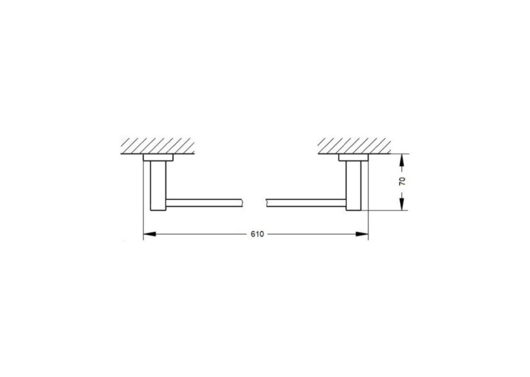 Полотенцедержатель Qtap Liberty ORO 1124