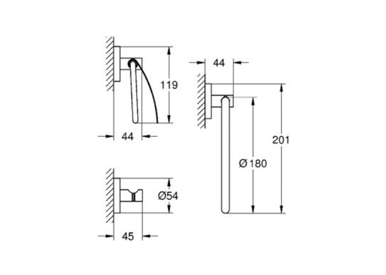 Набір аксесуарів Grohe Essentials New 3в1, 40775001