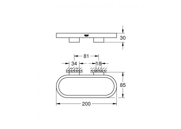 Тримач для рушника Grohe Selection 41035000