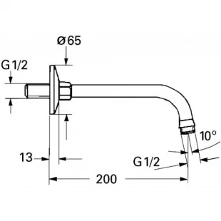 Душевой кронштейн GROHE Relexa, 27406000