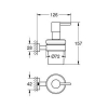 Дозатор рідкого мила Grohe Essentials Cube 40756001 (виставковий зразок)