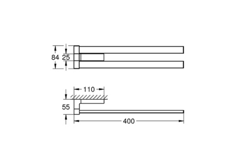 Рушникотримувач Grohe Selection Cube 40768000