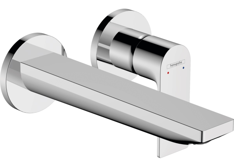 Змішувач Hansgrohe Rebris E для раковини зі стіни прихований монтаж 200 мм, Chrome 72568000