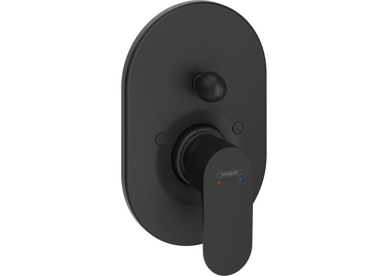 Смеситель Hansgrohe Rebris S скрытого монтажа ванна/душ, верхняя часть 200 . Matt Black 72449670