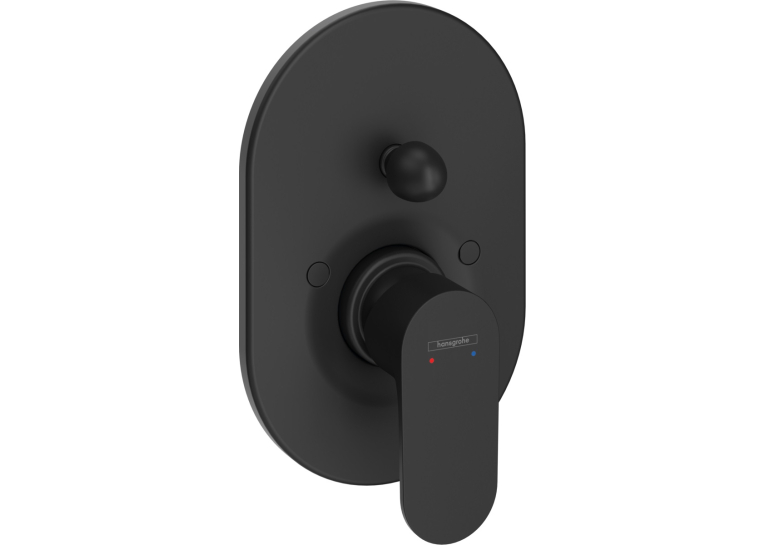 Смеситель Hansgrohe Rebris S скрытого монтажа ванна/душ, верхняя часть 200 . Matt Black 72449670