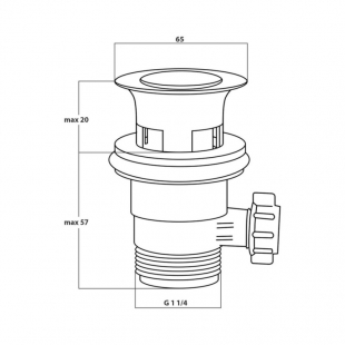 Донный клапан Qtap L01