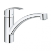 Мойка из нержавеющей стали Grohe + Однорычажный смеситель для кухни Eurosmart 31565SD1 Сталь