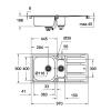 Кухонна мийка Grohe EX Sink K400 31567SD0 Сталь