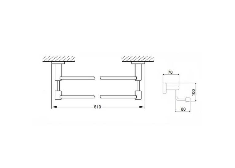Рушникотримувач Qtap Liberty ANT 1148