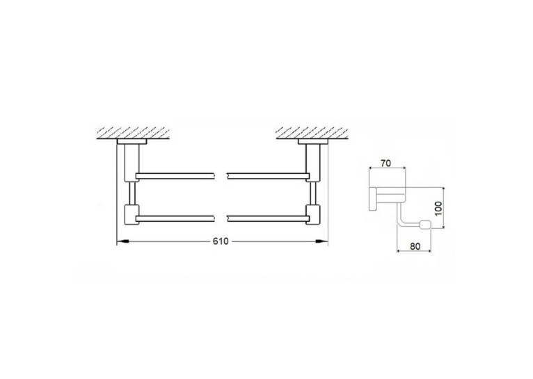 Полотенцедержатель Qtap Liberty ANT 1148