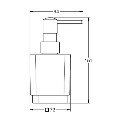 Дозатор рідкого мила Grohe Selection Cube 40805000 (виставковий зразок)