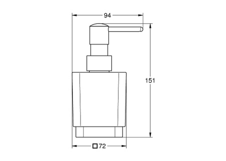 Дозатор рідкого мила Grohe Selection Cube 40805000 (виставковий зразок)