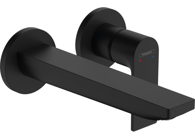 Смеситель Hansgrohe Rebris E для раковины со стены скрытый монтаж 200 мм, Matt Black 72568670