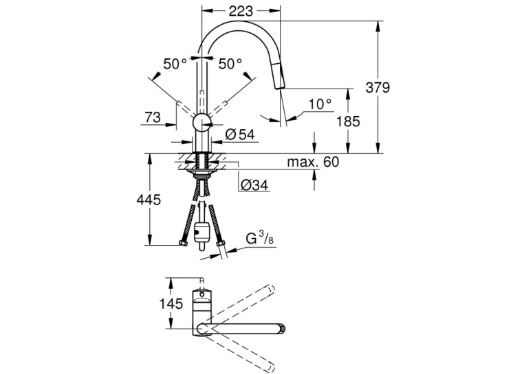 Змішувач для кухні Grohe Minta 32321DC2