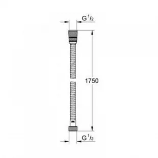 Шланг для душа Grohe Relexaflex Metal 175 см, 28139000