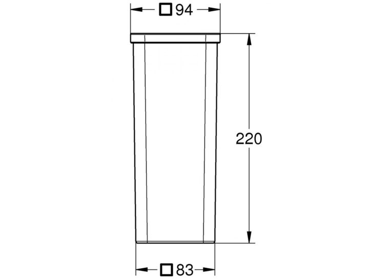 Запасне скло для туалетної щітки Grohe Selection Cube, 40867000
